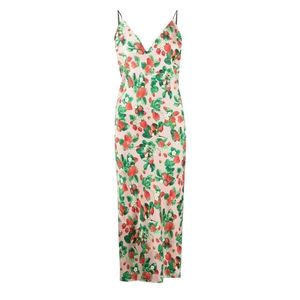 Fleur du Mal Strawberry Silk Dress Women's Medium